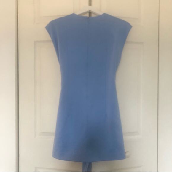 C/Meo Collective Hands On Tie Waist Dress Light Pastel Blue - Picture 10 of 12